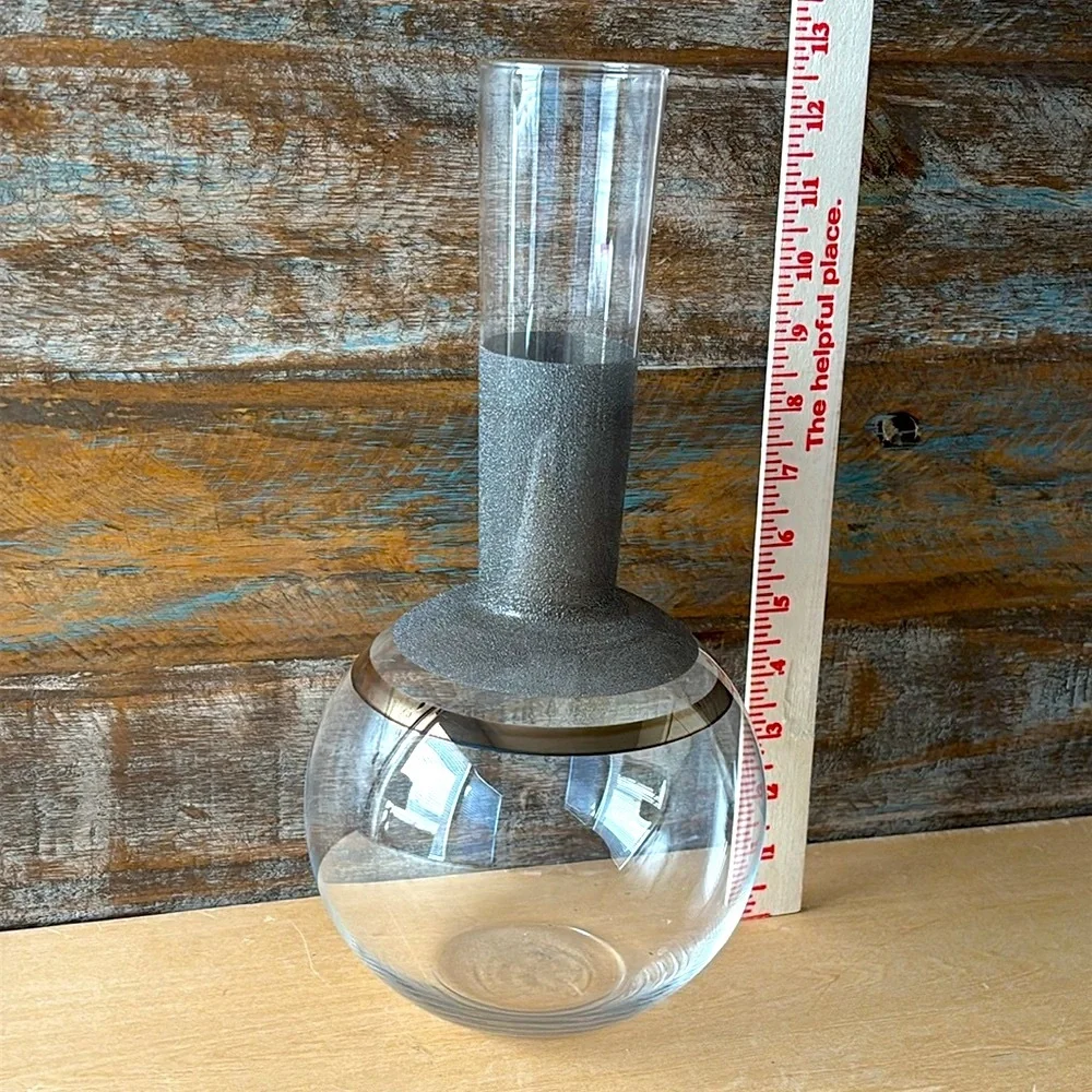 Vintage Kosta Boda Hand Blown Glass Carafe Signed A. Nilsson